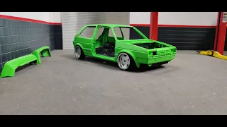 Golf 2 Formel K Nachbau in 1:18 Part 2