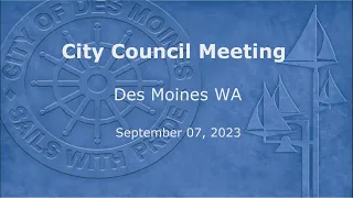 City Council Meeting 09/07/2023