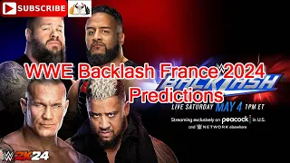 WWE Backlash France 2024 Randy Orton & Kevin Owens vs. Solo Sikoa & Tama Tonga Predictions WWE 2K24