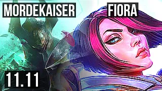 MORDEKAISER vs FIORA (TOP) | 1.9M mastery, 1100+ games, Legendary, 12/3/7 | BR Diamond | v11.11