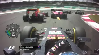 F1 2016 Daniel Ricciardo Chaos Race Start Onboard - Malaysian Grand Prix | With Telemetry