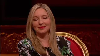 Victoria Coren Mitchell adding up Taskmaster scores