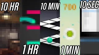 Making a GAME In 10 Hours, 1 Hour, 10 Minutes, 1 Minute & 10 Seconds Challenge