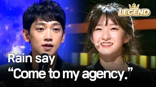 Youngest contestant's charisma makes Rain say, "Come to my agency."