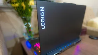 Lenovo LEGION 7i RTX 3080 ti unboxing with timespy