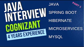 Cognizant | real time java interview series| Interview 24 | part 1