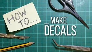 'HOW TO' make water-slide decals for die-cast and model cars