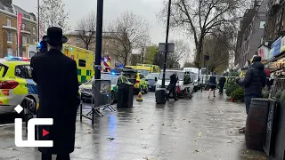 Car PLOUGHS INTO PEDESTRIANS leaving 'several people with serious injuries'