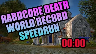 World Record Hardcore Death Speedrun | Classic Era
