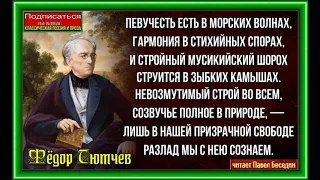 Певучесть есть в морских волнах, Фёдор Тютчев  ,Русская Поэзия, читает Павел Беседин