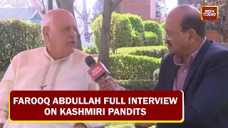 Farooq Abdullah Exclusive Interview With Raj Chengappa On Kashmiri Pandits Exodus, Movie & More