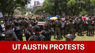 UT Austin protests: 45 of 79 arrested on Monday not affiliated with school