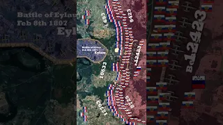 Battle of Eylau 1807 Animated Map