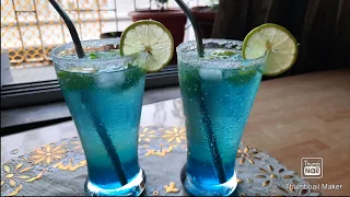 Blue Lagoon Mocktail l Blue Lagoon Curacao Drink l KITCHEN DIARIES l