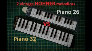 2 HOHNER melodicas comparison - Piano 26 vs Piano 32