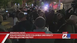 Protesters in custody after Columbia University calls in police to end pro-Palestinian occupation