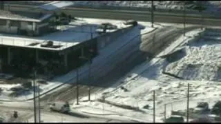 Cars Sliding Down Icy Hill