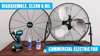 Disassemble, Clean & Oil a Commercial Electric Floor Fan (HDX, Utilitech, Mainstays, Mastercraft)