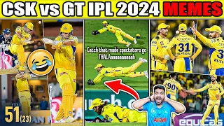 DHONI की CSK टॉप पे😂 CSK vs GT IPL 2024 HIGHLIGHTS