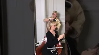 Emily Blunt getting ready for Mary Poppins Returns Premiere
