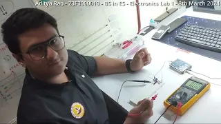 Electronics Lab - Experiment 1 - Aditya Rao - 23F3000019 - BS in ES