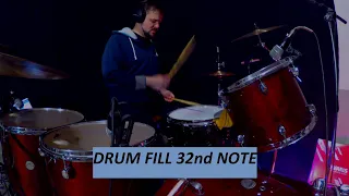 DRUM FILL 32nd NOTE Drumlesson