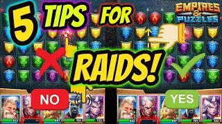 5 unknown tips for winning offensive Raids in Empires and Puzzles 2019