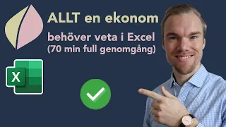 Excel - ALLT en ekonom behöver veta i Excel (70 min full genomgång)