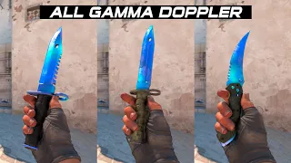 CS2 All Gamma Doppler P1 Knives - In Game showcase [4K60FPS]