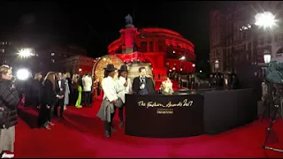 Highlights from the 2017 Fashion Awards Red Carpet in 360 VR