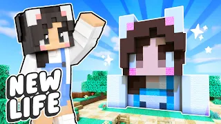 💜Decorating My House + Building a THEME PARK! Minecraft New Life SMP #2