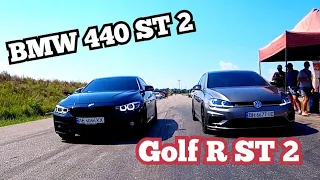 Жёсткая Заруба!BMW 440 ST 2 VS Golf R ST 2 VS BMW X5 50D vs Mark 2 400ЛС