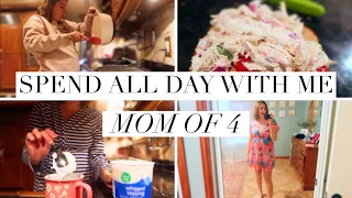 JANUARY DAILY ROUTINE AS A MOM OF 4 | SPEND ALL DAY WITH ME | COOKING & CLEANING MOTIVATION FOR MOMS
