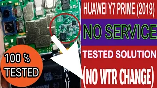 Huawei Y7 Prime (2019) No service / How to repair No need change WTR / huawei no service fix