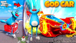 Oggy Upgrading And Transforming Super God Car In GTA 5!