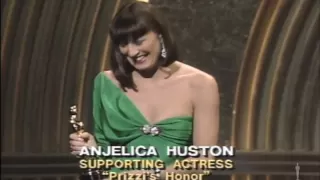 Anjelica Huston Wins Supporting Actress: 1986 Oscars