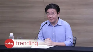 Minister Lawrence Wong responds to MTF press conference meme