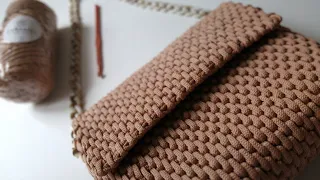 Delicate and fashionable crochet bag. RATTAN crochet PATTERN