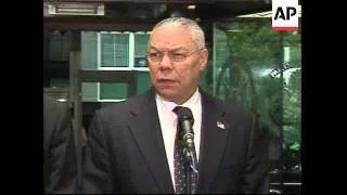 Serbian president meets Colin Powell