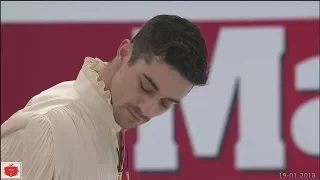 Javier FERNANDEZ Vince il sesto titolo europeo – programma libero - Campionati Europei 2018 Mosca