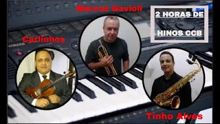 2 HORAS DE HINOS CCB TOCADOS COM VIOLINO, SAXOFONE, TROMPETE, TROMBONE E ACOMPANHAMENTOS DE TECLADO