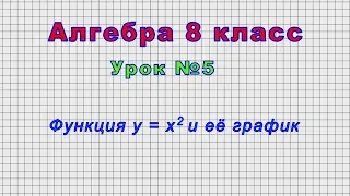 Алгебра 8 класс (Урок№5 - Функция y = x2 и её график)