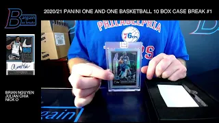 2020/21 PANINI ONE AND ONE BASKETBALL 10 BOX CASE BREAK #1