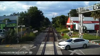 Video shows moment car collides with SunRail train in Florida