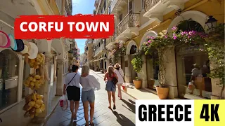 CORFU, GREECE 🇬🇷 [4K] Corfu Old Town — Walking Tour — JUNE 2023