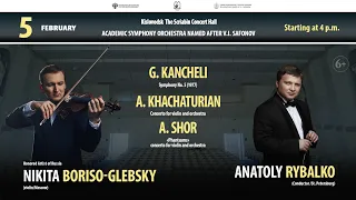 Online concert Orchestra Safonov soloist Nikita Boriso-Glebsky  conductor  Anatoly Rybalko 5.02.22