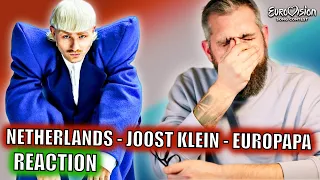 JOOST KLEIN "EUROPAPA" REACTION | Eurovision 2024 Netherlands