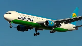 Uzbekistan Airways Boeing 767 - unusual arrivals at Zurich Airport