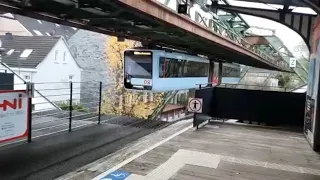 || Hanging train in germany || suspension railway in wuppertal || oldest electric railway ||