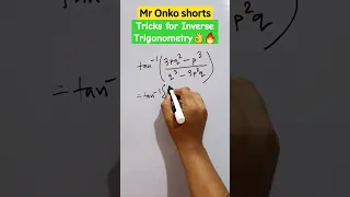 Superninja tricks for Inverse Trigonometric function class12#mathshorts #shorts #maths #mronkoshorts